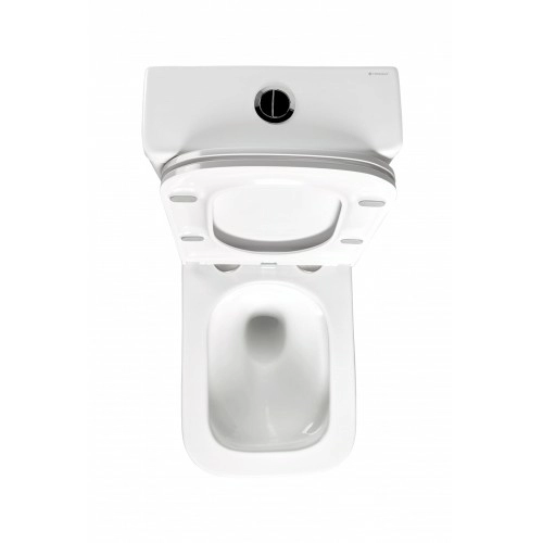 Напольный унитаз-компакт безободковый Terminus Ватикан 610х365 белый