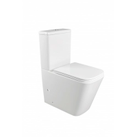 Напольный унитаз-компакт безободковый Terminus Ватикан 610х365 белый