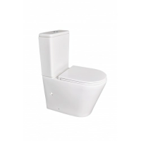 Напольный унитаз-компакт безободковый Terminus Аврора 625х390 белый