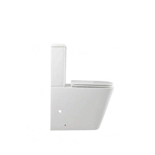 Напольный унитаз-компакт безободковый Terminus Ватикан 610х365 белый