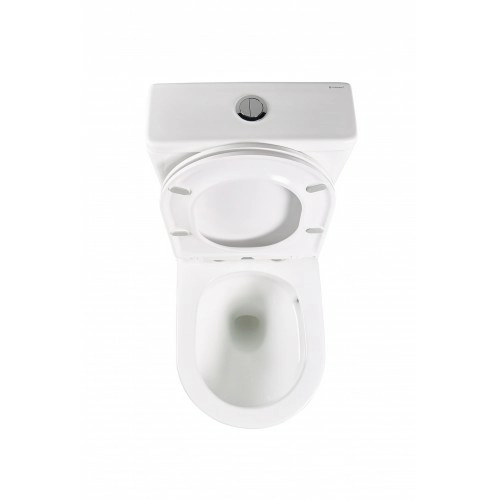 Напольный унитаз-компакт безободковый Terminus Аврора 625х390 белый