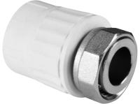 Муфта с накидной гайкой 20 х 1/2" (150/30) (Valfex) БЕЛАЯ