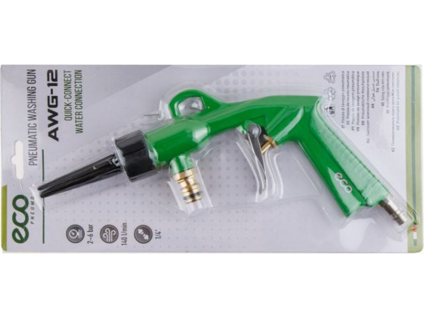 Пистолет моечный пневматический ECO AWG-12 (140 л/мин, разъём для сад. шланга, 2-6 бар)