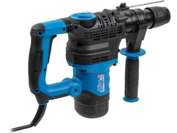 Перфоратор BULL BH 3202 в чем. 1500 Вт, 6,5 Дж, 32 мм, 2 реж. + 2 зуб., 3 сверла, SDS-plus (4,5 кг)