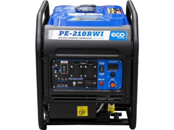 Электростанция сварочная ECO PE-210RWI (инверторный, 5.5 кВт, 230 В, бак 15.0 л, вес 39,5 кг, для сварки постоянным током, 20А - 210А)