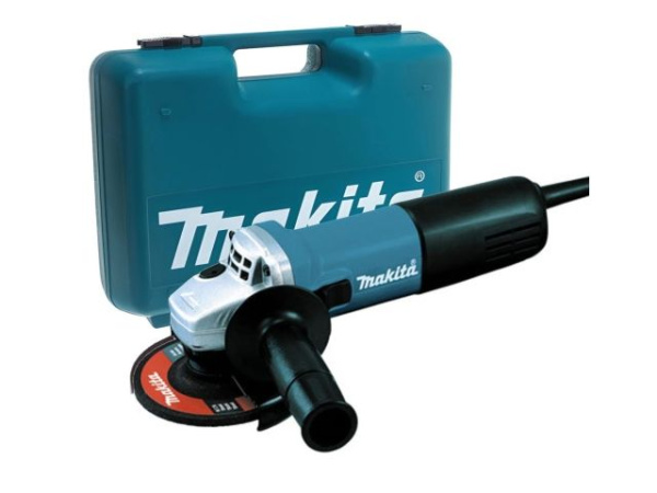 Одноручная углошлифмашина MAKITA 9557 HNRK в кейсе (840 Вт, диск 115х22 мм, плавный пуск)