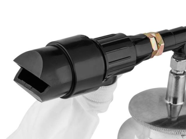 Пистолет пескоструйный с баком ASB-06S ECO (Рабочее давление: 3-4 бар, 360 л/мин, Резервуар: 850 мл,)