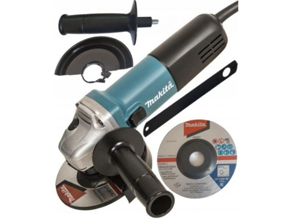 Одноручная углошлифмашина MAKITA 9558 HNR в кор. (840 Вт, диск 125х22 мм без регул. об.)
