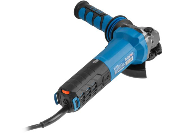 Одноручная углошлифмашина BULL WS 1217 в кор. БЕСЩЕТ., рег. об., 125 мм, 1600 Вт, плав. пуск., 4 м (3200 - 9500 об/мин, константная электроника, защита от повторного включения, вес 2,2 кг)