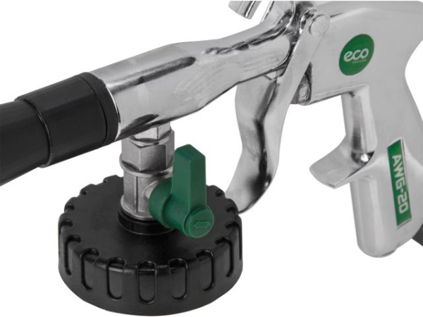 Пистолет моечный пневматический ECO AWG-20 (для химчистки) (ТОРНАДОР, 160 л/мин, бак: 1000 мл, 4-8 бар)