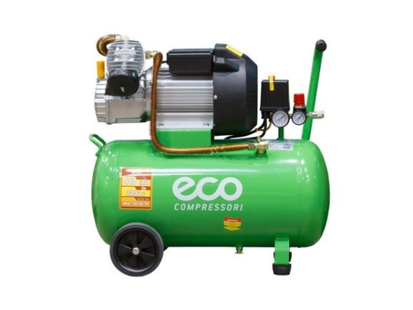 Компрессор ECO AE-502-3 коаксиальный (440 л/мин, 8 атм, коаксиальный, масляный, ресив. 50 л, 220 В, 2.20 кВт)
