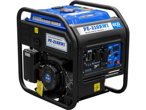 Электростанция сварочная ECO PE-210RWI (инверторный, 5.5 кВт, 230 В, бак 15.0 л, вес 39,5 кг, для сварки постоянным током, 20А - 210А)