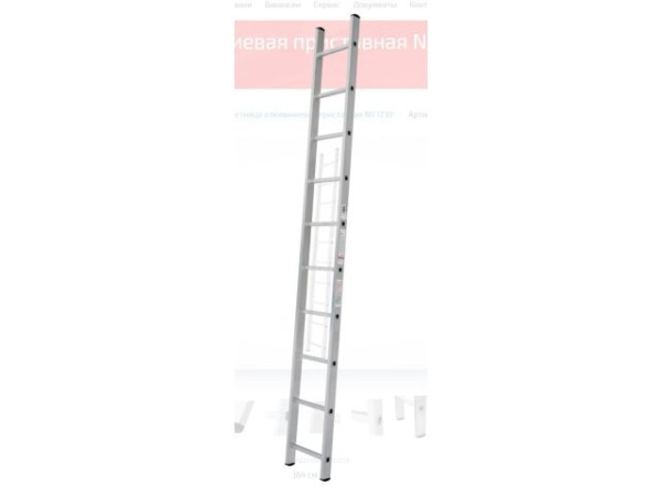Лестница алюм. односекц. 263см 10 ступ., 3,6 кг PRO STARTUL (ST9945-10)