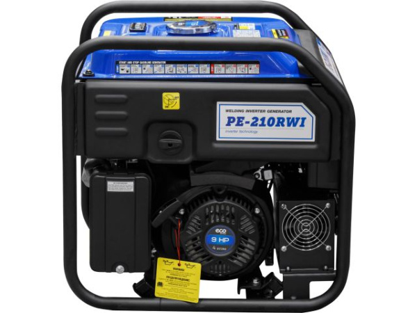 Электростанция сварочная ECO PE-210RWI (инверторный, 5.5 кВт, 230 В, бак 15.0 л, вес 39,5 кг, для сварки постоянным током, 20А - 210А)