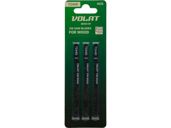 Пилка лобз. по дереву T244D (3 шт.) ВОЛАТ (пропил криволинейный, грубый, быстрый рез)