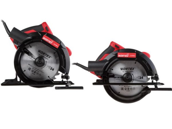 Циркулярная пила WORTEX LX CS 1915-2 в кор. 1400 Вт, 185х20х24Т (Пропил в дереве (90°/45°)  65/45 мм)