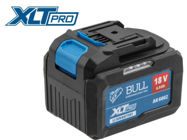 Аккумулятор BULL AK 6002 18.0 В, 6.0 А/ч, Li-Ion XLTpro (18 В, 6 А*ч, Li-ion)