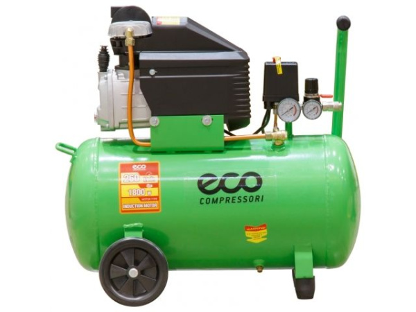 Компрессор ECO AE-501-4 коаксиальный (260 л/мин, 8 атм, коаксиальный, масляный, ресив. 50 л, 220 В, 1.80 кВт)