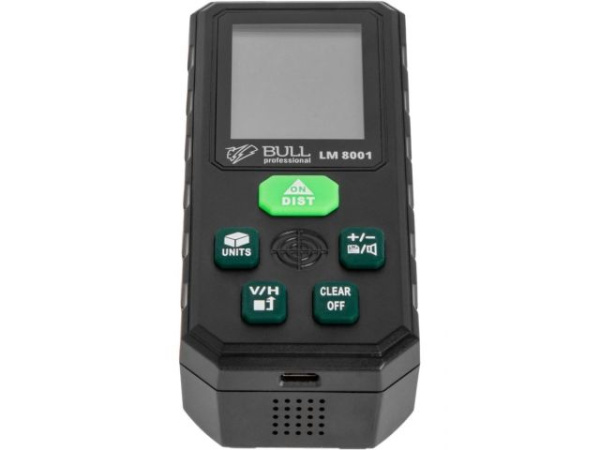Дальномер лазерный BULL LM 8001 в кор. (Проекция креста (зеленый), 0,08 - 80 м, +- 2 мм)