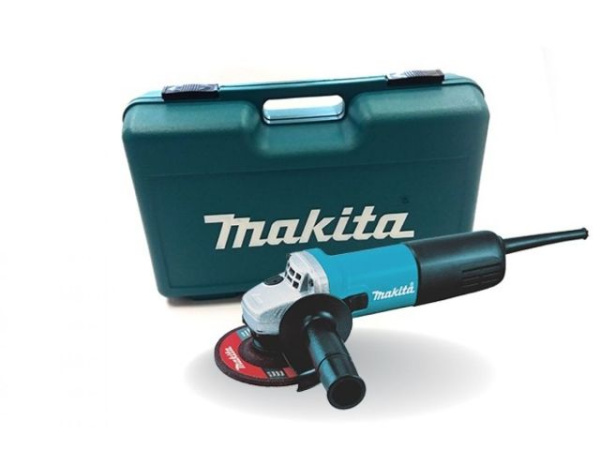 Одноручная углошлифмашина MAKITA 9558 HNRK в кейсе (840 Вт, диск 125х22 мм, плавный пуск)