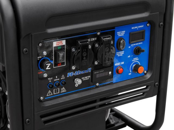 Электростанция сварочная ECO PE-210RWI (инверторный, 5.5 кВт, 230 В, бак 15.0 л, вес 39,5 кг, для сварки постоянным током, 20А - 210А)