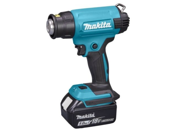 Аккум. термовоздуходувка LXT  DHG180RT1J MAKPAC  MAKITA (18.0 В, 1 акк., 5.0 А/ч Li-Ion, 550 град, кейс MakPac ,насадки. 1,з/у)