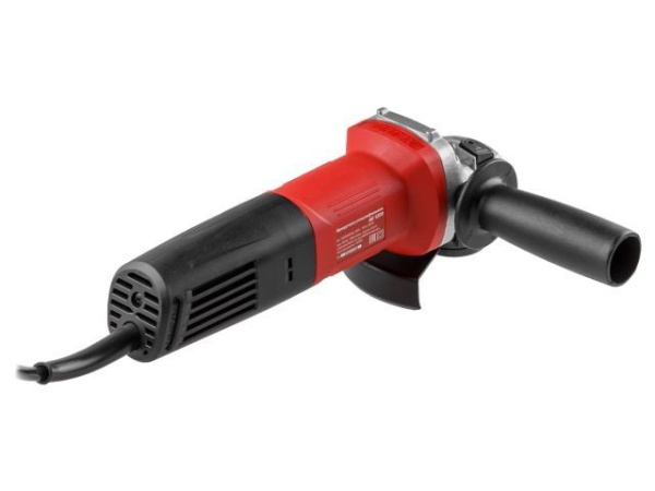 Одноручная углошлифмашина WORTEX AG 1209 в кор. 900 Вт, 125 мм, 11 000 об/мин (Пылезащита, шариковые подшипники, тонкая рукоятка 52 мм)