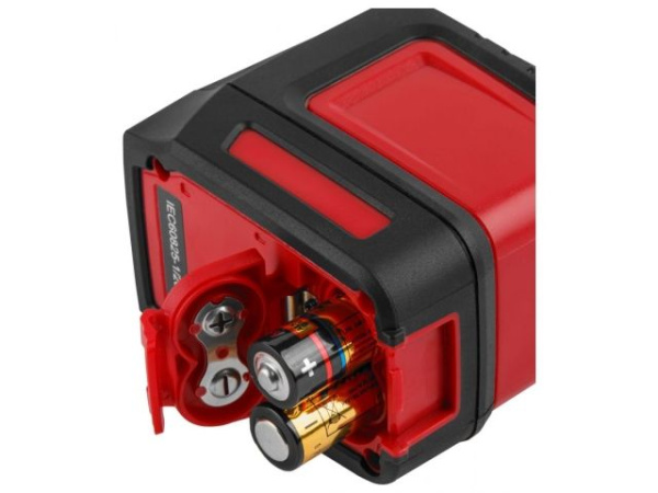 Нивелир лазерный WORTEX LL 0210-1 со штативом в кор. 2х130°, до 15 м, +/- 0.3 мм/м, красный (резьба 1/4", штатив 1 м в комплекте)