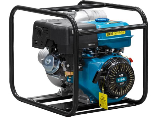 Мотопомпа бензиновая ECO WP-1601C (для слабозагрязненной воды, 9,5 кВт, 1600 л/мин, 4")
