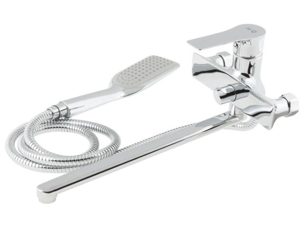 Смеситель для ванны (Lt) D35, серия JAR AV Engineering (Поворотный излив, длина 32,2 см, эксцентриков нет)