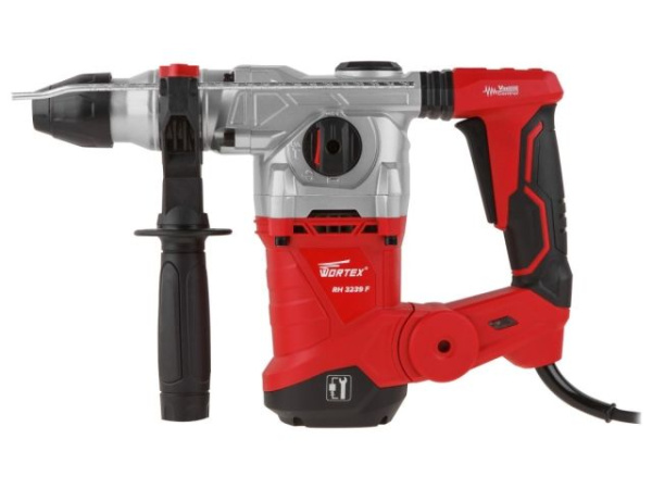 Перфоратор WORTEX RH 3239 F в чем. + (2 зубила, 3 сверла) 1500 Вт, 6.0 Дж, 32 мм, 4 режима, SDS-plus (вес 5.4 кг)