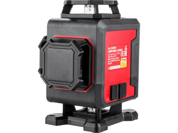 Нивелир лазерный линейный WORTEX LX LL 0340-2 (4х360°, до 25 м, +/- 0.3 мм/м, зеленый) (резьба 1/4")