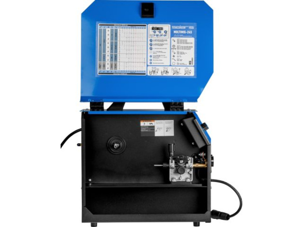 Полуавтомат сварочный Solaris MULTIMIG-245 (230В, MIG/FLUX/SPOT/MMA/TIG, евроразъем, горелка 3 м, смена полярности, 2T/4T, рег-ка индуктивн.)