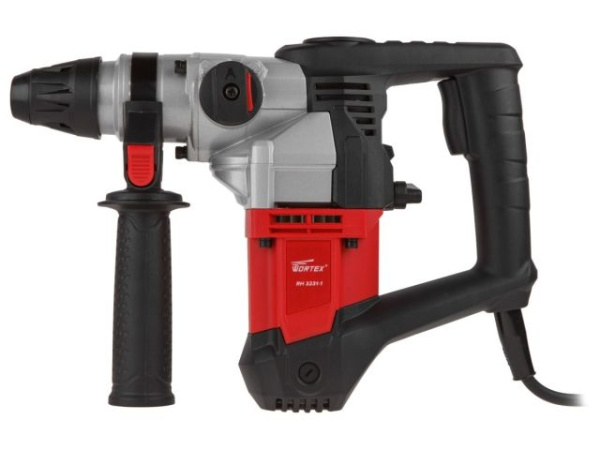 Перфоратор WORTEX RH 3231-1 в чем. + (2 зубила, 3 сверла) 1000 Вт, 4.8 Дж, 32 мм, 2 режима, SDS-plus (вес 4.5 кг)
