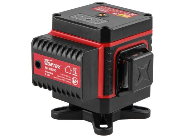 Нивелир лазерный WORTEX LL 0330-1 в чем. + аксессуары 3х360°, до 25 м, +/- 0.3 мм/м, зеленый (резьба 1/4")
