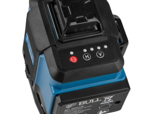 Нивелир лазерный BULL LL 3404 в чем. + аксессуары 4х360°, до 60 м, +/- 0.3 мм/м, зеленый (резьба 1/4")