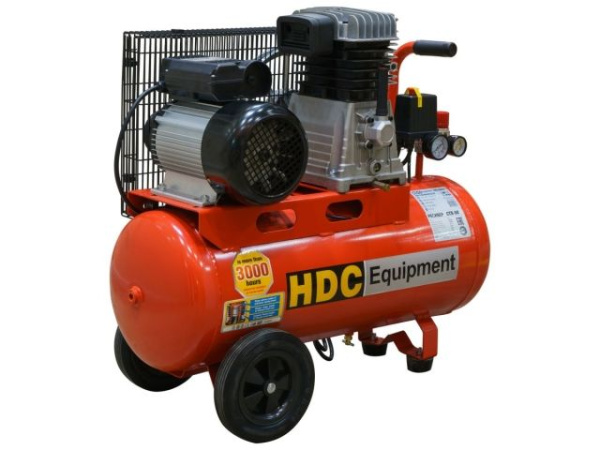Компрессор HDC HD-A051 ременной (396 л/мин, 10 атм, ременной, масляный, ресив. 50 л, 220 В, 2.20 кВт)