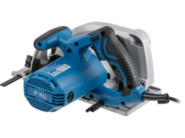 Циркулярная пила BULL KS 1601 в кор.  1300 Вт, 165х20 мм, до 55 мм (Литая алюминиевая платформа, 6000 об/мин)