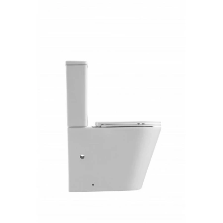 Напольный унитаз-компакт безободковый Terminus Аврора 625х390 белый