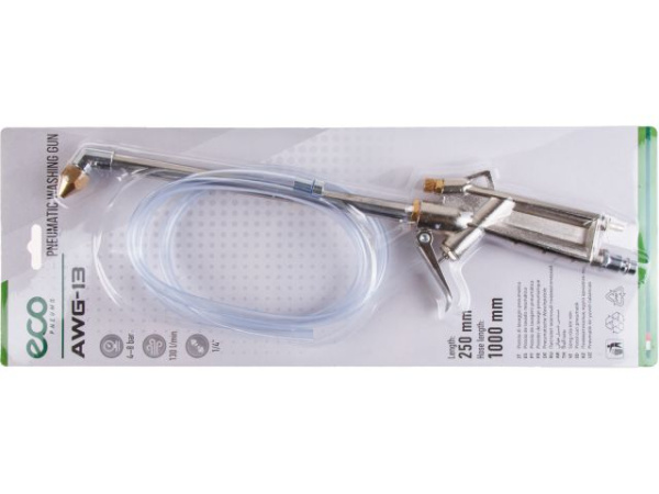 Пистолет моечный пневматический ECO AWG-13 (130 л/мин, шланг для моющ. ср. 1 м, 4-8 бар)