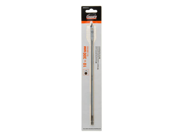 Сверло по дереву перьевое ф10х300мм удлиненное GEPARD (GP0416-10) (Impact, перовое)