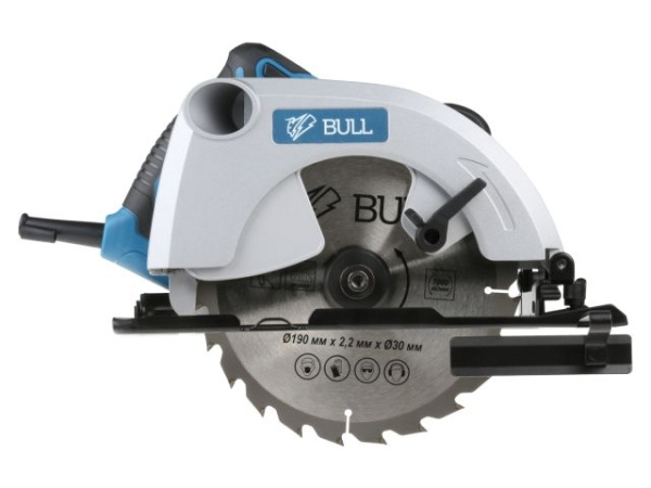 Циркулярная пила BULL KS 1901 в кор. (1500 Вт, 190х30 мм, до 66 мм)