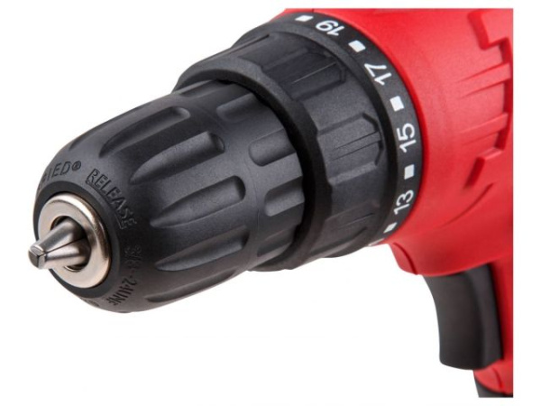 Дрель-шуруповерт WORTEX LX DR 1023-1 в кор. 280 Вт, 28 Нм, 2 скор. (Быстрозажимной патрон, шурупы до 6 мм, шнур 4 м)