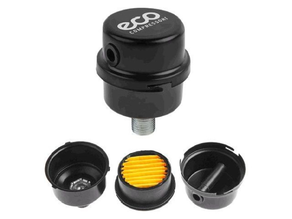 Фильтр воздушный для компрессора ECO (3/8", бумажн. фильтроэлемент, металл. корпус)