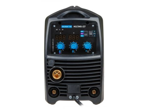 Полуавтомат сварочный Solaris MULTIMIG-227 (230В, MIG/FLUX/MMA/TIG, евроразъем, горелка 3 м, смена полярности, 2T/4T/Spot)
