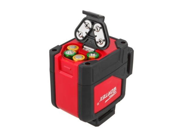 Нивелир лазерный линейный WORTEX LL 0335 D в кор. (проекция: 2 плоскости 360°, до 30 м, +/- 0,3 мм, резьба 1/4"Подходит приемник Bosch LR7)