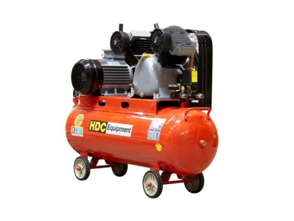Компрессор HDC HD-A103 ременной (600 л/мин, 10 атм, ременной, масляный, ресив. 100 л, 380 В, 3.30 кВт)