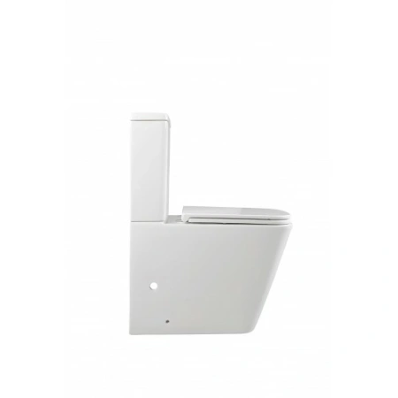 Напольный унитаз-компакт безободковый Terminus Ватикан 610х365 белый