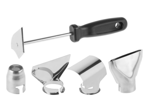 Термовоздуходувка BULL HG 6501 в чем. + набор сопл (2000 Вт, 50-650 °С, плавная регулировка, LCD-дисплей)