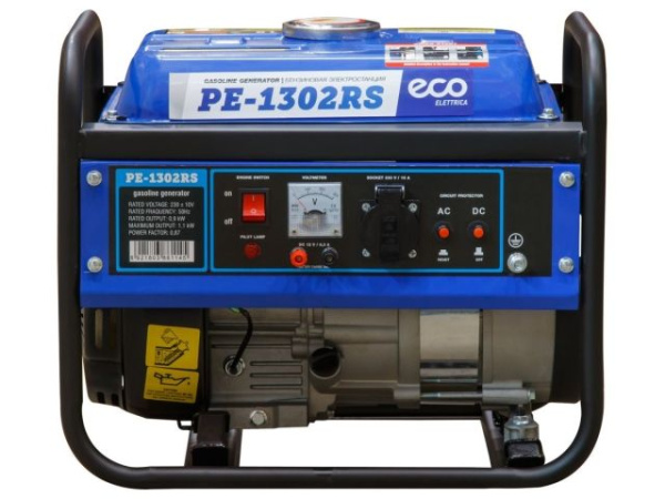 Электростанция (генератор бензиновый) ECO PE-1302RS (1.1 кВт, 230 В, бак 6.0 л, вес 23 кг)
